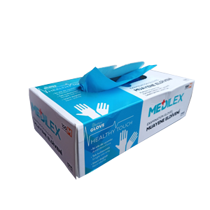 Medilex Pudrasız Mavi Eldiven 100'lü Medium