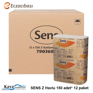 SENS Z Katlama Kağıt Havlu 150 Yaprak 12'li paket
