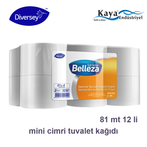 BELLEZA  Mini Cimri 81mt 4kg 12li Tuvalet Kağıdı
