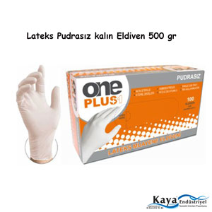 One Plus Latex Pudrasız Eldiven 100 lü